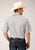 Roper Mens 80/20 Stripe Grey Cotton Blend S/S Shirt