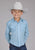 Roper Kids Boys 2427 Mini Cross Blue Cotton Blend L/S Shirt