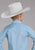 Roper Kids Boys 2427 Mini Cross Blue Cotton Blend L/S Shirt