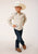 Roper Kids Boys Vintage Wheat Tan Cotton Blend L/S Shirt