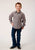 Roper Boys Taupe Retro Wine Cotton Blend L/S Shirt