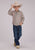 Roper Kids Boys 2479 Wallpaper Print Cream Cotton Blend L/S Shirt