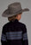 Roper Kids Boys 2115 Border Stripe Black/Blue Cotton Blend L/S Shirt