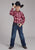Roper Kids Boys 2131 Plaid Red/White Cotton Blend L/S Shirt