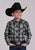 Roper Kids Boys 2712 Plaid Forest/Black Cotton Blend L/S Shirt