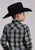 Roper Kids Boys 2712 Plaid Forest/Black Cotton Blend L/S Shirt