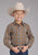 Roper Youth Boys 2411 Plaid Rust/Blue Cotton Blend L/S Shirt
