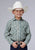 Roper Kids Boys 2075 Plaid Cream/Teal Cotton Blend L/S Shirt