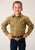 Roper Kids Boys Butterscotch Plaid Yellow Cotton Blend L/S Shirt