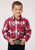 Roper Kids Boys 1204 Plaid Red/Black Cotton Blend L/S Shirt