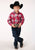 Roper Kids Boys 1204 Plaid Red/Black Cotton Blend L/S Shirt