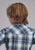 Roper Kids Boys 2111 Plaid Navy/White Cotton Blend L/S Shirt