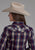 Roper Womens 2103 Plaid Floral Navy/Red Cotton Blend L/S Shirt
