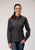 Roper Womens Broadcloth Dark Charcoal Grey Cotton Blend L/S Shirt