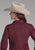 Roper Womens 2287 Dot Print Wine Cotton Blend L/S Shirt