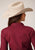 Roper Womens Solid Broadcloth Deep Russet Cotton Blend L/S Shirt