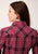 Roper Womens 820 Bright Plaid Red Cotton Blend L/S Shirt
