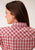 Roper Womens 1508 Small Scale Multi Red Cotton Blend L/S Shirt