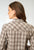 Roper Womens 1968 Desert Plaid Brown Cotton Blend L/S Shirt