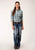 Roper Womens Olive/Cream Cotton Blend 55/45 Plaid L/S Shirt