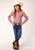 Roper Girls Kids Red Multi Cotton Blend Small Scale L/S Plaid Shirt