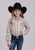 Roper Kids Girls 2902 Plaid Cream/Orange Poly/Cotton Fancy Yoke L/S Shirt