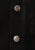 Roper Mens Antique Brass Front Yokes Black Suede Leather Vest