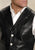 Roper Mens Buffalo Nickel Nappa Black Leather Leather Vest