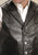 Roper Mens Buffalo Nickel Nappa Brown Leather Leather Vest