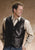 Roper Mens Nappa Yokes Dark Brown Lamb Leather Big Leather Vest