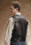 Roper Mens Nappa Yokes Dark Brown Lamb Leather Big Leather Vest