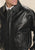 Roper Mens Western Bomber Black Leather Leather Jacket