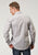Roper Mens 1916 Solid Poplin Grey 100% Cotton Snap L/S Shirt