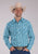 Roper Mens 2466 Ocean Dobby Blue 100% Cotton L/S Shirt