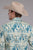 Roper Mens Tropical Resort Print Tan/Blue 100% Cotton L/S Shirt