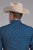 Roper Mens 2350 Diamond Print Blue 100% Cotton L/S Shirt