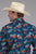Roper Mens 2354 Hawaiian Print Blue 100% Cotton L/S Shirt