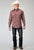 Roper Mens 1896 Vintage Paisley Red 100% Cotton L/S Shirt