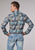 Roper Mens 2002 Distressed Tropical Grey 100% Cotton L/S Shirt