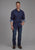 Roper Mens 2177 Aztecs Blue 100% Cotton L/S Shirt