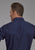 Roper Mens 2177 Aztecs Blue 100% Cotton L/S Shirt
