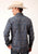 Roper Mens Navy Paisley Blue 100% Cotton L/S Shirt