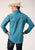 Roper Mens Texture Aztec Blue 100% Cotton L/S Shirt
