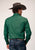 Roper Mens Four Leaf Foulard Green 100% Cotton L/S Shirt