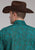 Roper Mens 2238 Mallard Paisley Teal 100% Cotton L/S Shirt