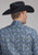 Roper Mens 2239 Cobalt Paisley Blue 100% Cotton L/S Shirt