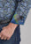 Roper Mens 2239 Cobalt Paisley Blue 100% Cotton L/S Shirt