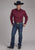 Roper Mens 2241 Paisley Burgundy 100% Cotton L/S Shirt