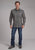 Roper Mens 2243 Garnet Foulard Grey 100% Cotton L/S Shirt