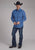 Roper Mens 2251 Sapphire Ornamental Blue 100% Cotton L/S Shirt